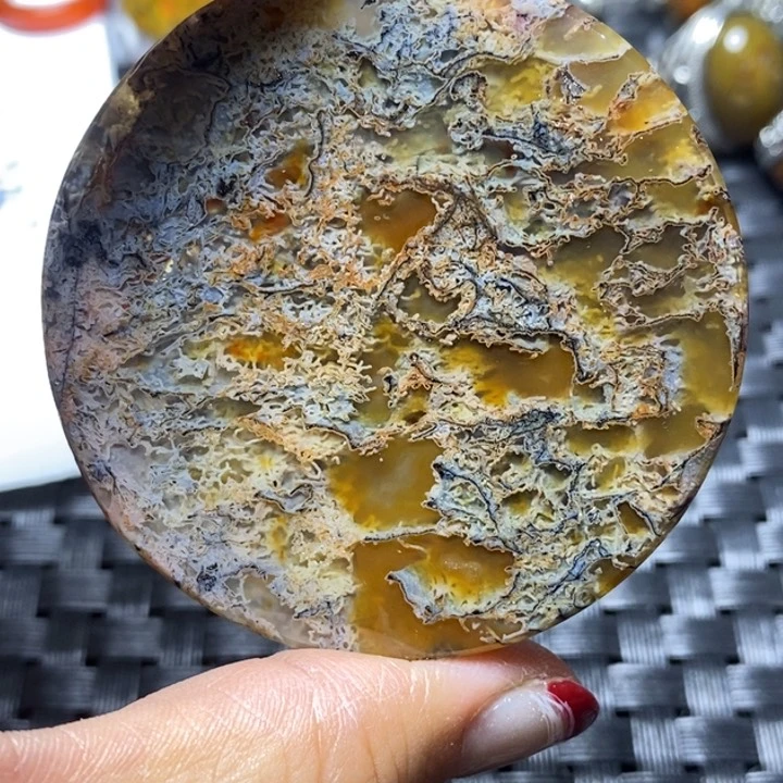 玛瑙/玉髓颈饰足银镀金镶嵌咋****！