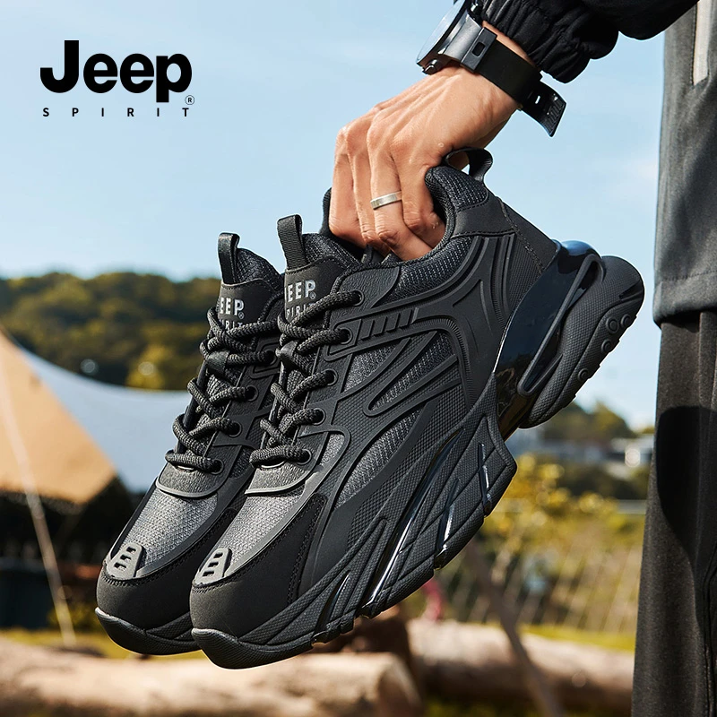 JEEP吉普2025爆款男鞋潮鞋干净感痞帅运动鞋男士开车休闲鞋子男款