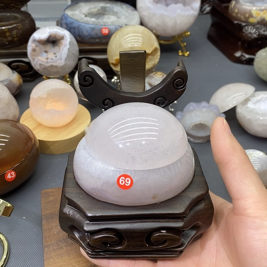紫晶摆件未镶嵌爱心