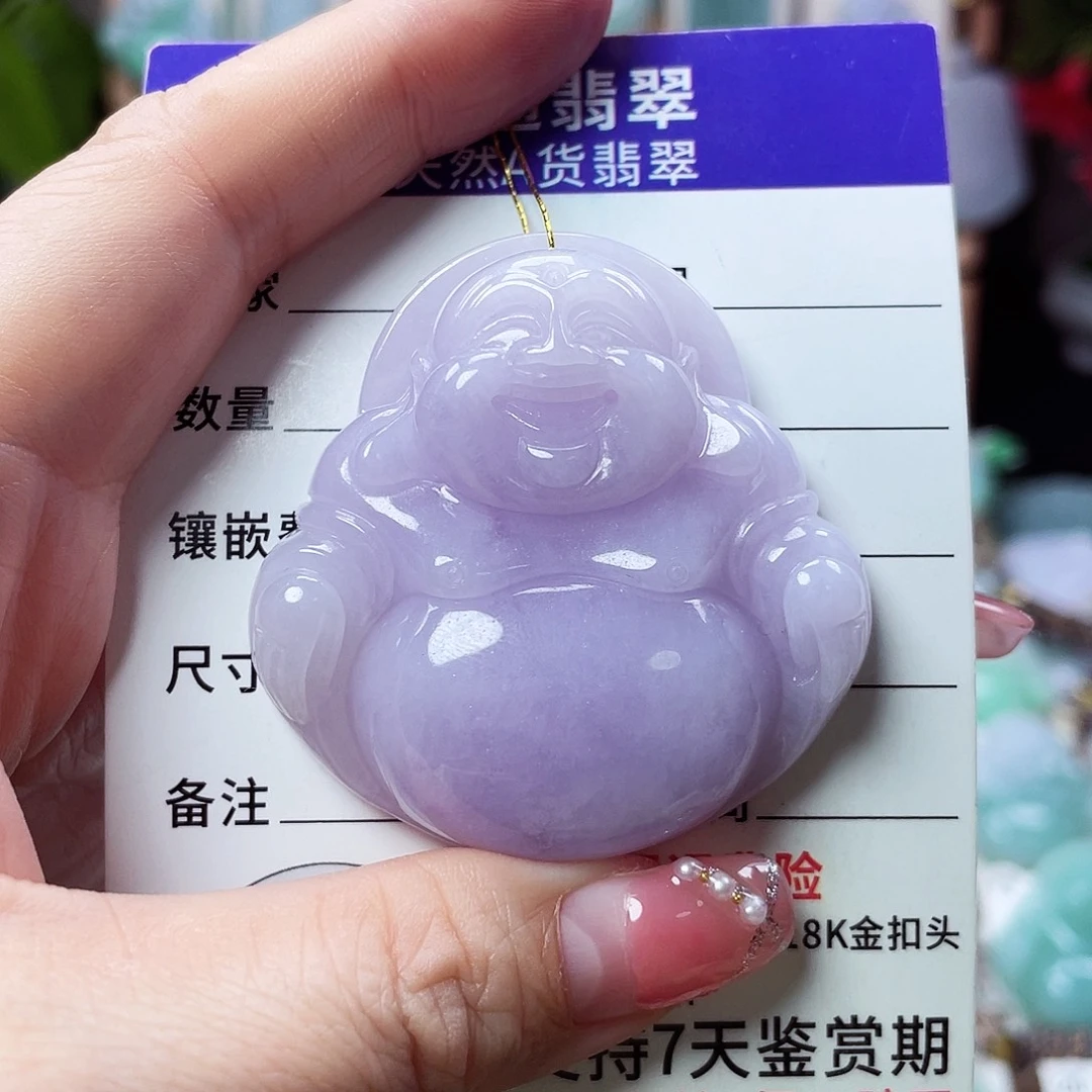 翡翠未镶嵌颈饰佛公61