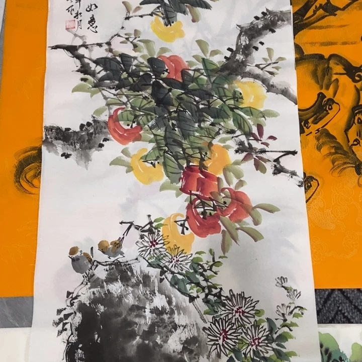 枕书斋画廊的直播间