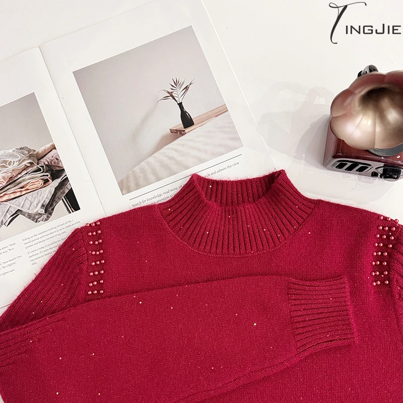 B1335长袖上衣针织毛衣上衣女