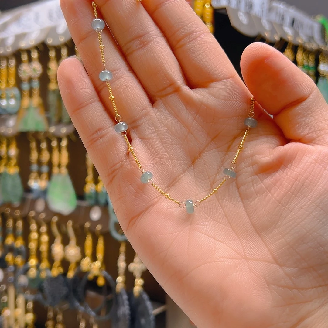 合金翡翠耳坠翡翠
