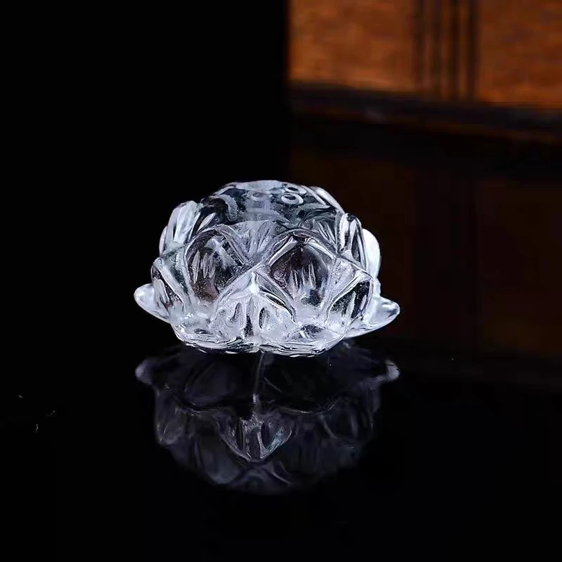 P725白水晶莲花通孔配件多样性发一件