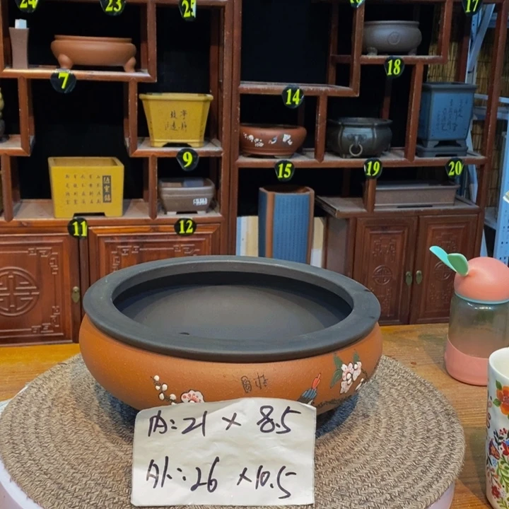 紫砂花盆紫砂花盆