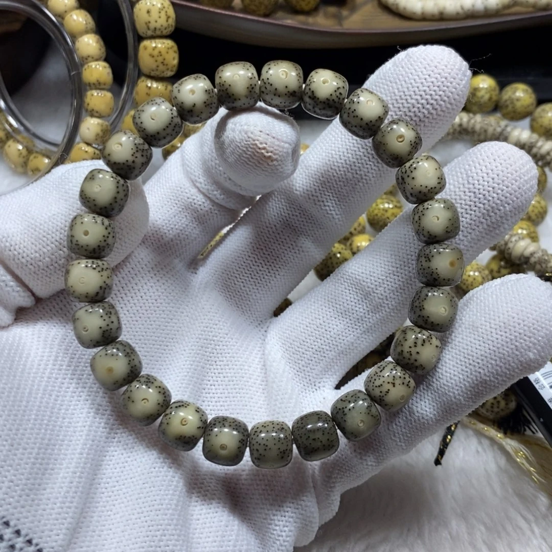 星月菩提手串石玉冰料98