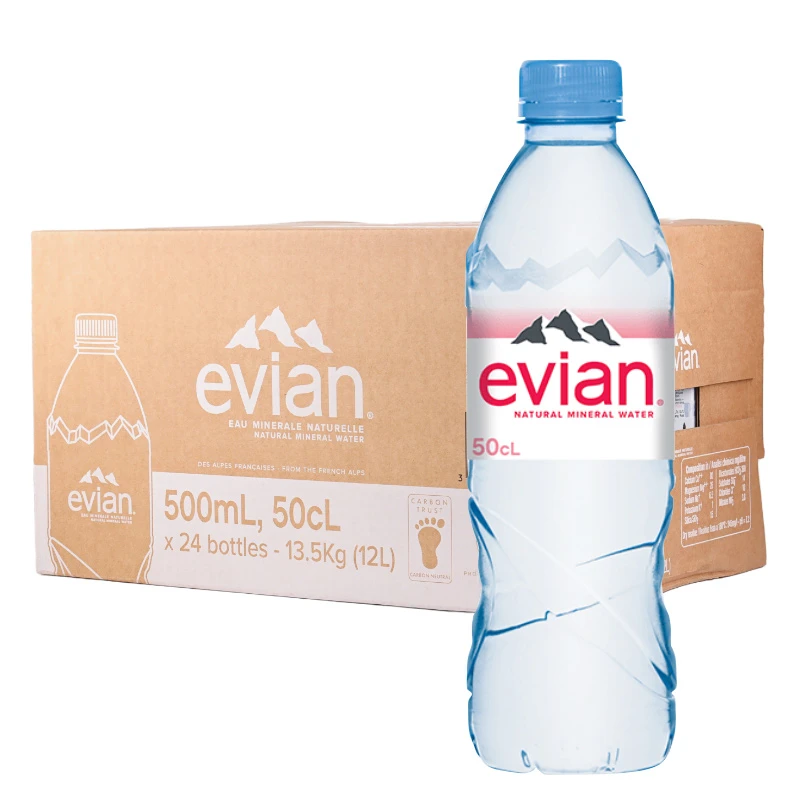 Evian/依云 法国天然矿泉水330ml/500ml/750ml/天然弱碱性水【Y】