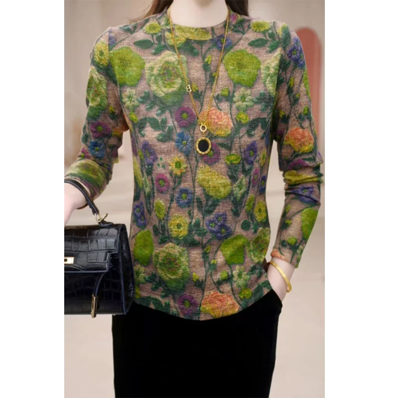 2025早春秋高档小衫青霞织裳半高领小衫长袖上衣保暖女士打底衫女