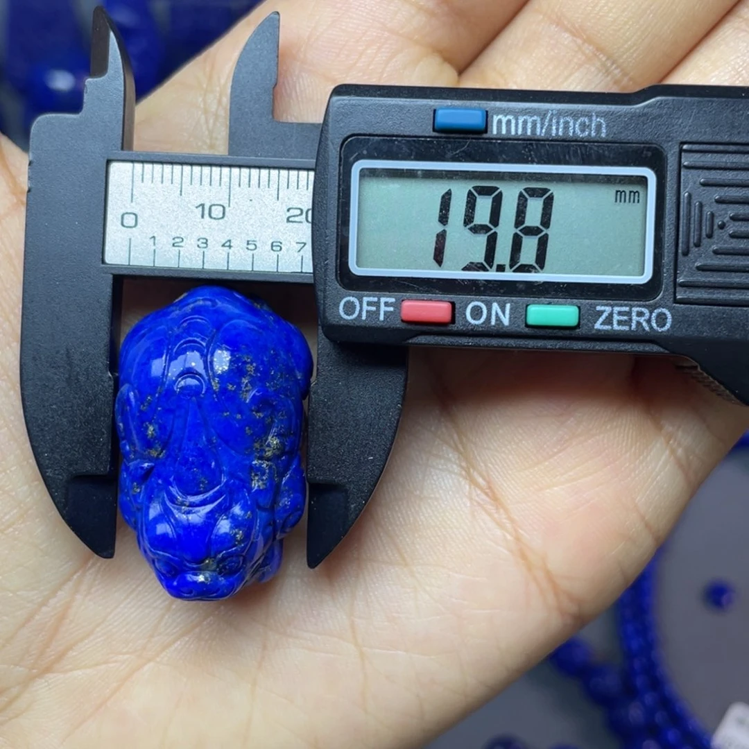 青金石未镶嵌貔貅吊坠（撒金）