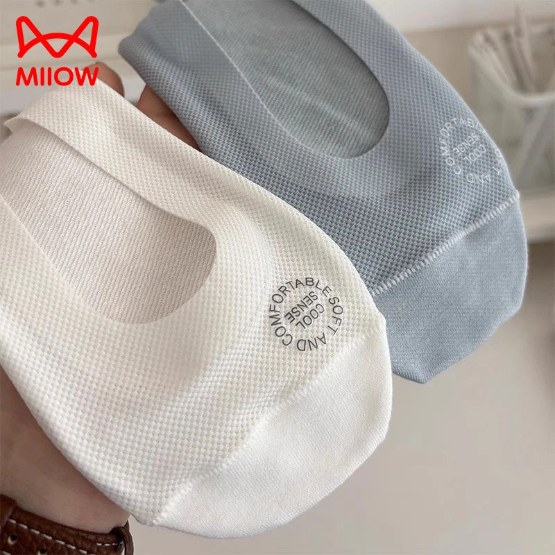 猫人冰丝船袜女士纯棉底夏季薄款防滑不掉跟单鞋袜底浅口隐形袜子