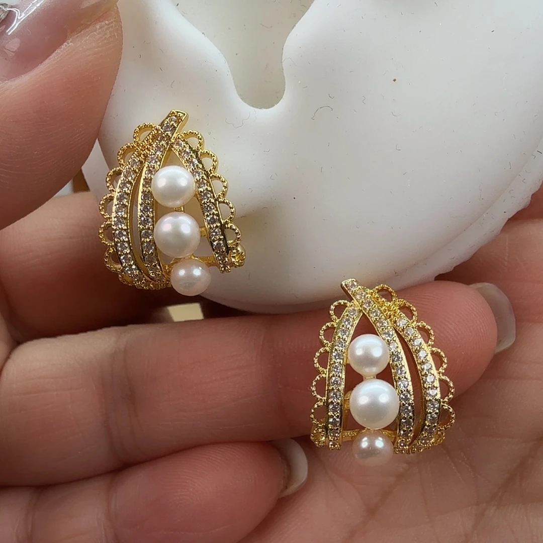 耳饰淡水珍珠未镶嵌13