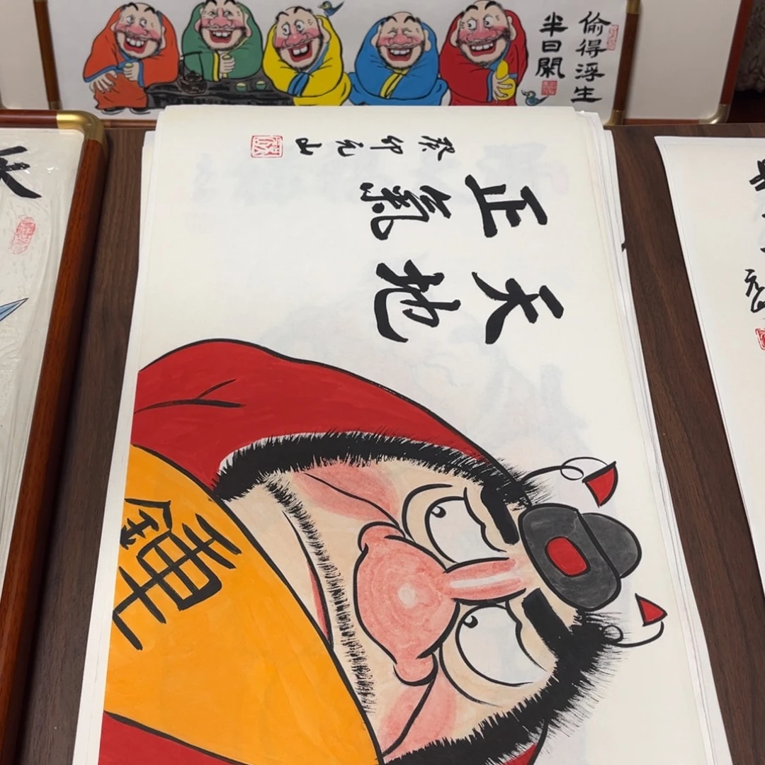 国画纯手绘禅意画作品