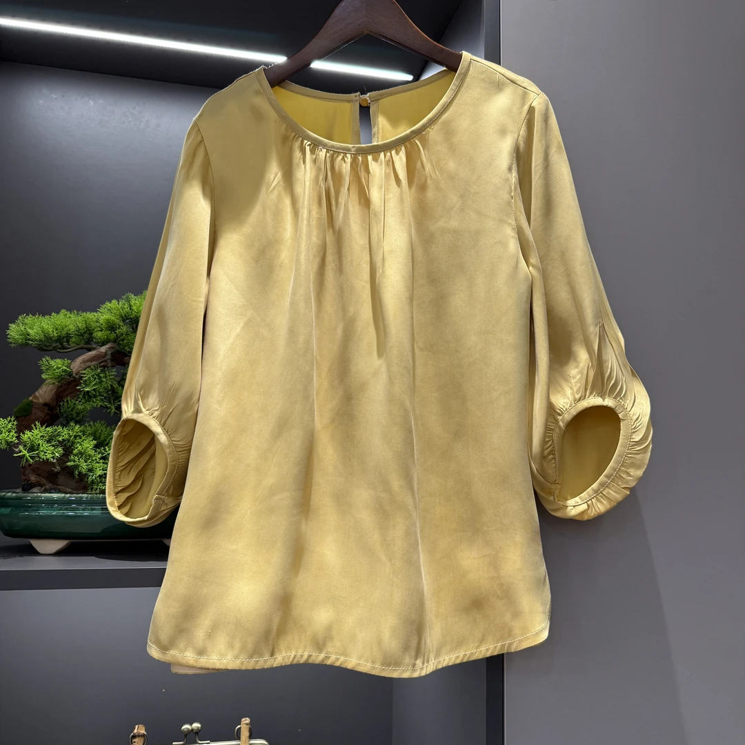 中式上衣复古传统改良夏季金女装宽松气质上衣3166