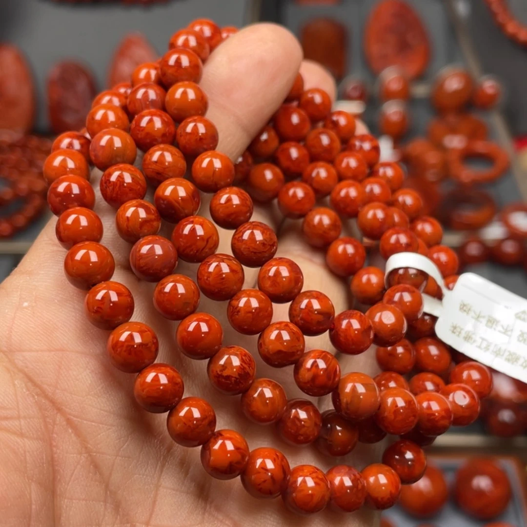 【闪购商品】南红玛瑙珠宝奇石未镶嵌多圈7