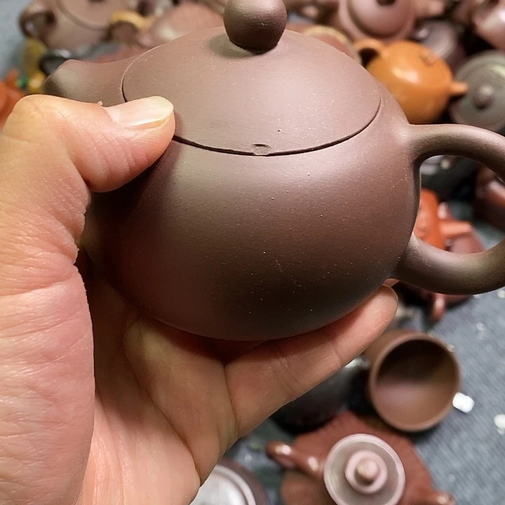 茶壶紫砂微瑕微瑕盖磕