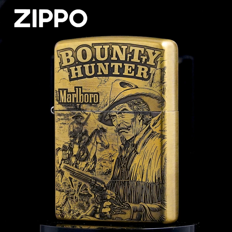 ZIPPO/正品打火机/黄铜西部牛仔赏金猎人DY9902DK【阿明1】