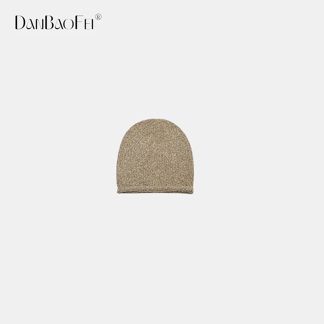 【妮妮姐ZTB FENG】简约百搭纯棉卷边针织冷帽 YLM001030