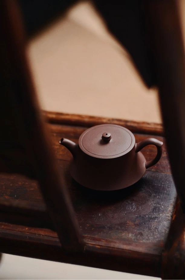 丰禾堂 柱础壶 曼生款 200cc 经典器型 紫砂壶必入款 竹林紫泥