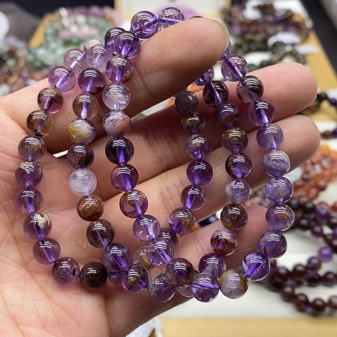 水晶手串未镶嵌多样性发货发一条