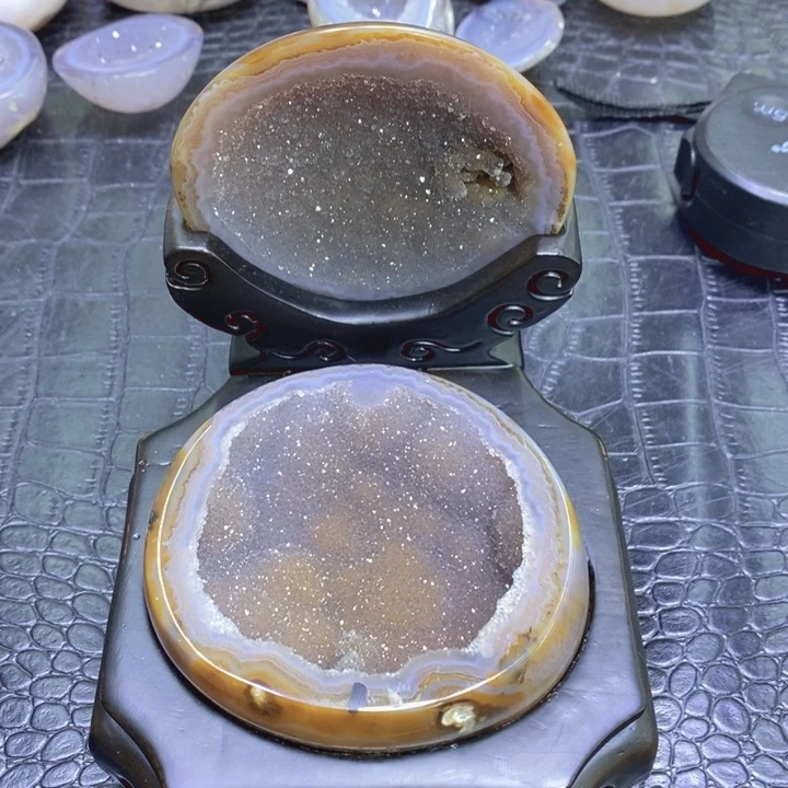 未镶嵌珠宝半成品水晶精抛啵啵盆