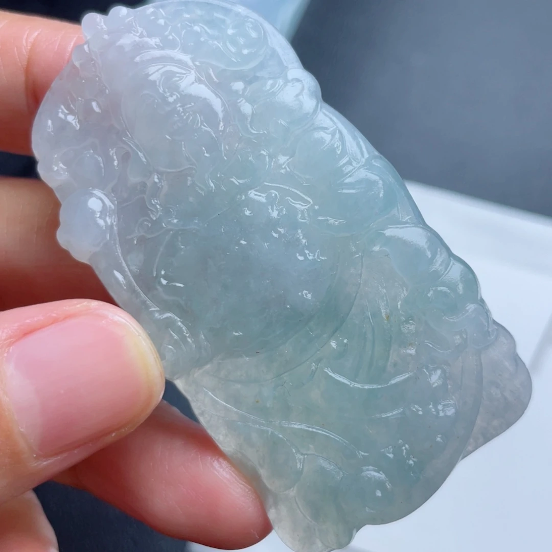 定制翡翠未镶嵌翡翠吊坠