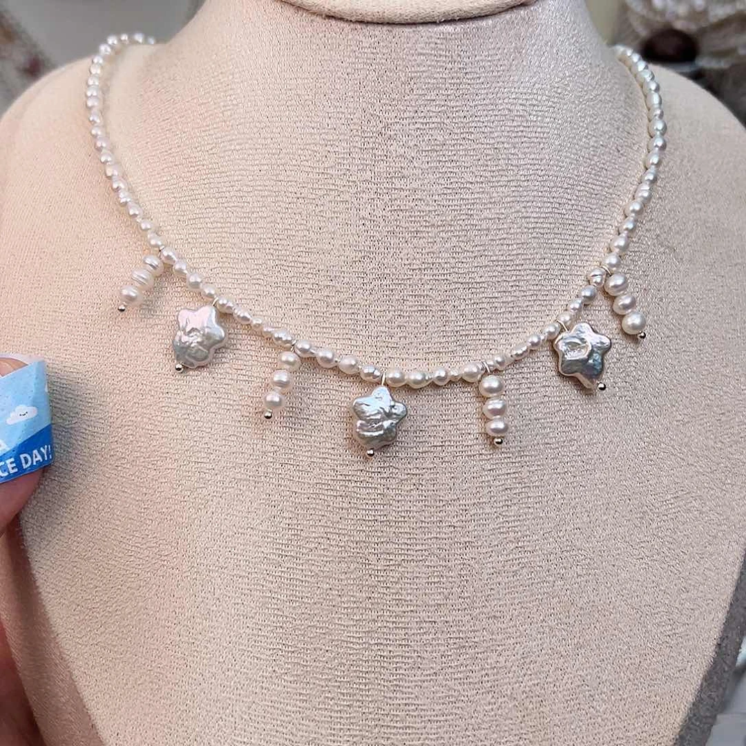 淡水珍珠未镶嵌颈饰