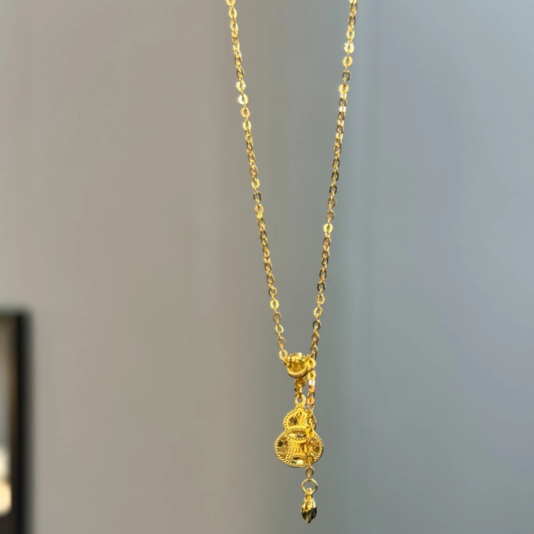 肖肖专属-A-PT950【PT猫眼葫芦流苏套链】铂金950首饰