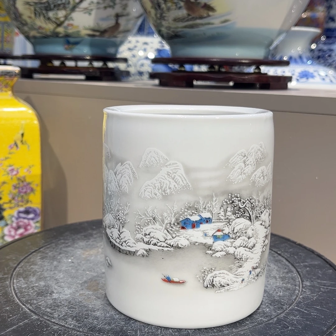 陶景德镇陶瓷雪景