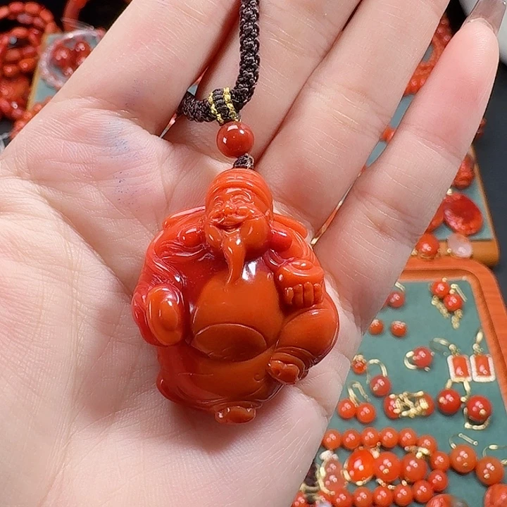 南红玛瑙未镶嵌吊坠