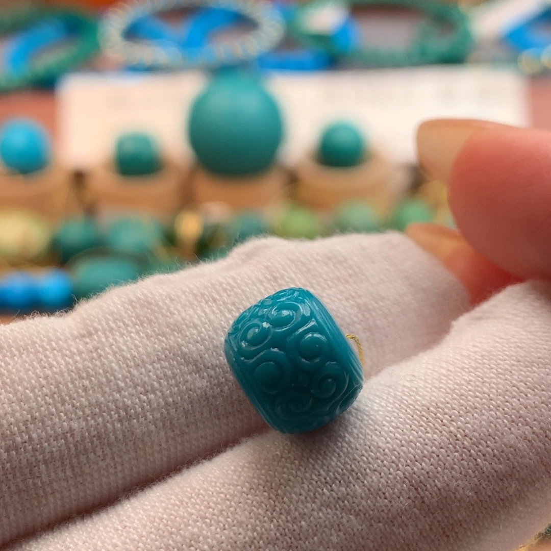 绿松石未镶嵌绿松石10.8mm