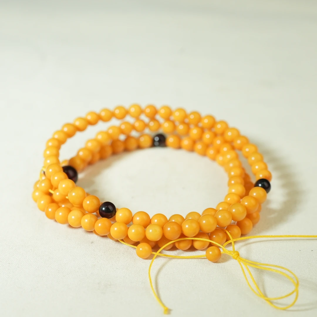 二十世纪蜜蜡圆珠108子【古珠精选】AAML2502162040