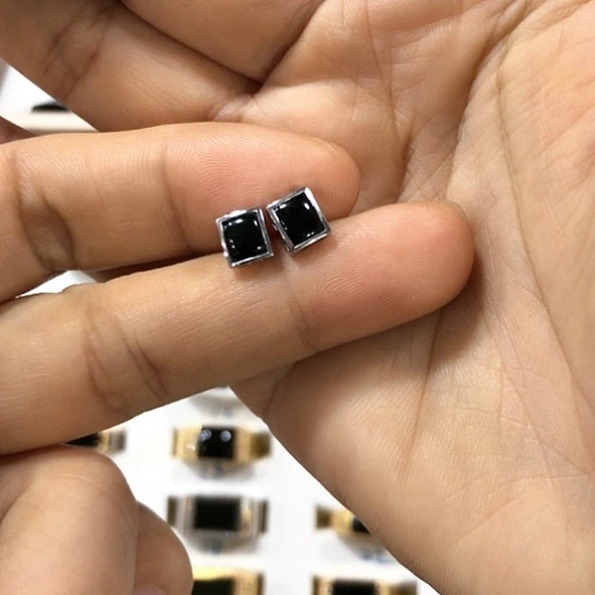 翡翠耳饰18K金镶嵌缅甸天然A货翡翠