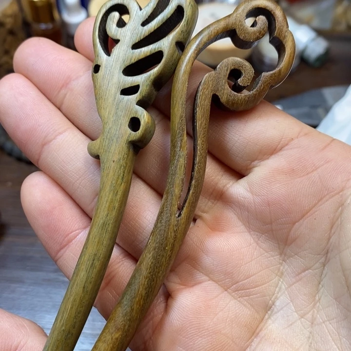 维腊木（绿檀）其他发簪2个