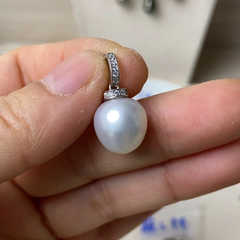 【闪购商品】海水珍珠颈饰银S925镶嵌?**?