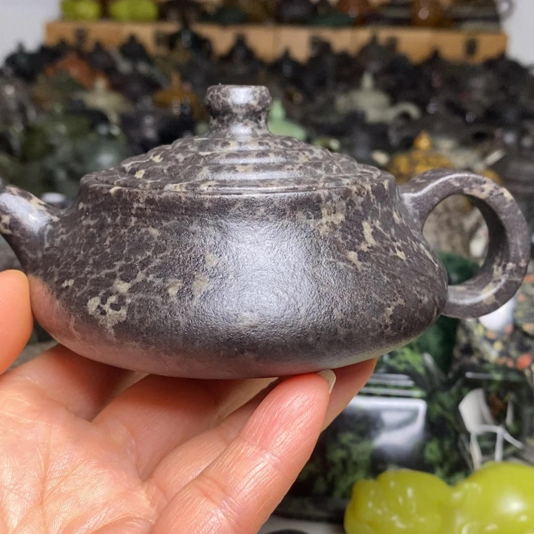 冰碛岩豹纹如意壶180cc