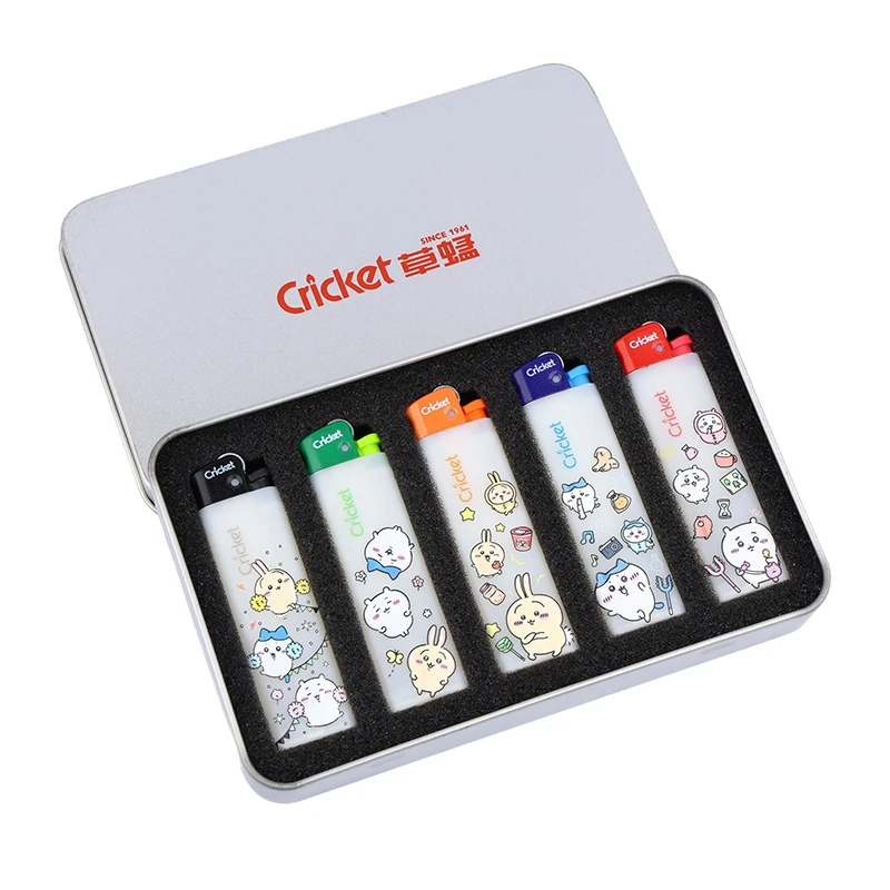 草蜢打火机创意UV高颜值防爆打火机【五支礼盒装】适合送男女生礼物