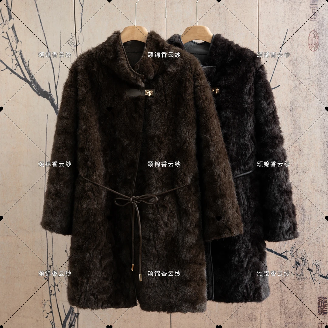 【曼】新中式秋冬新款双面双穿老钱风大衣C820