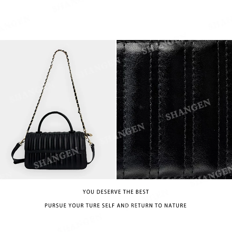 【尚恩CC】ZT-95006-黑色-轻奢时尚女士新款手提单肩斜挎包