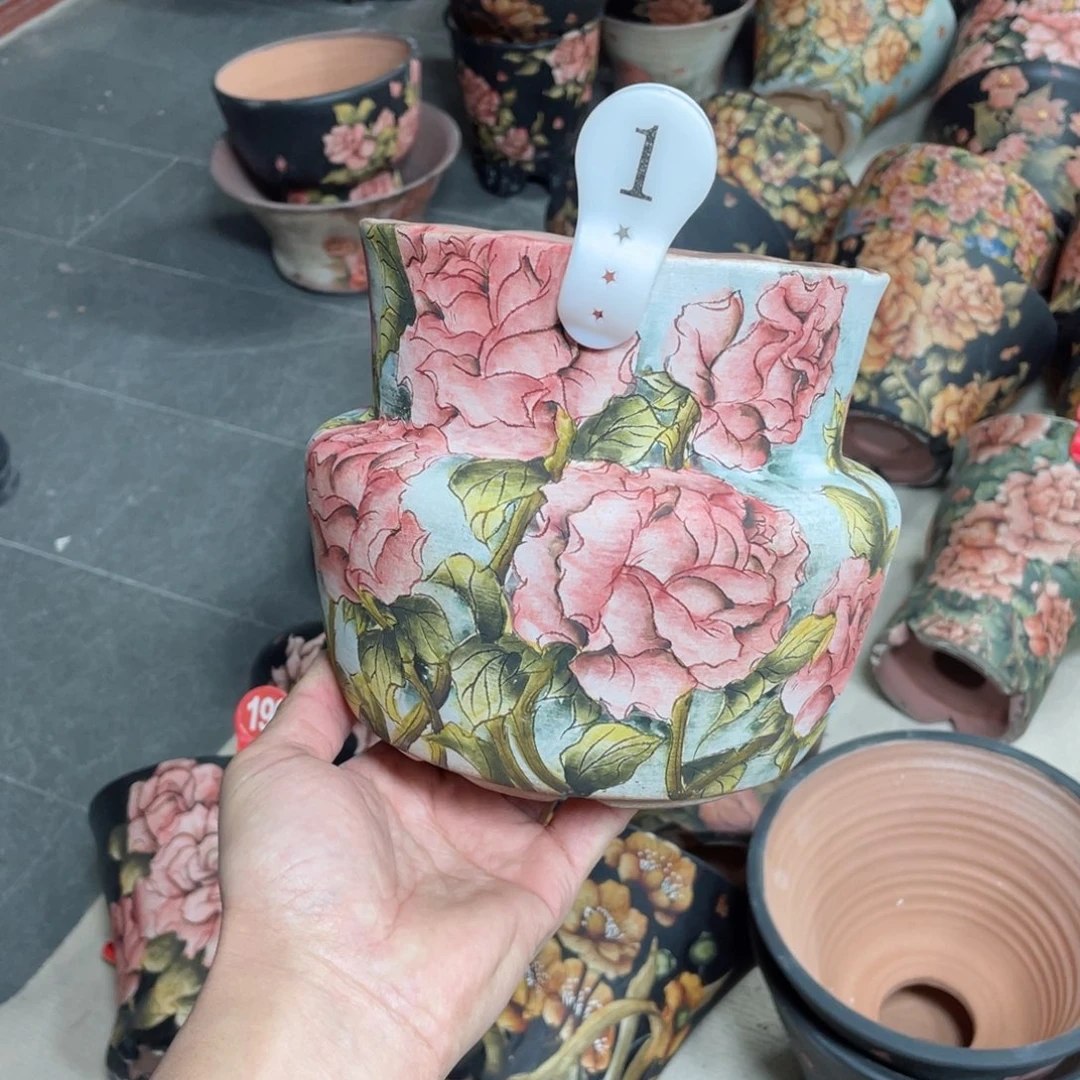 紫砂花盆左**陶瓷多肉花盆精品