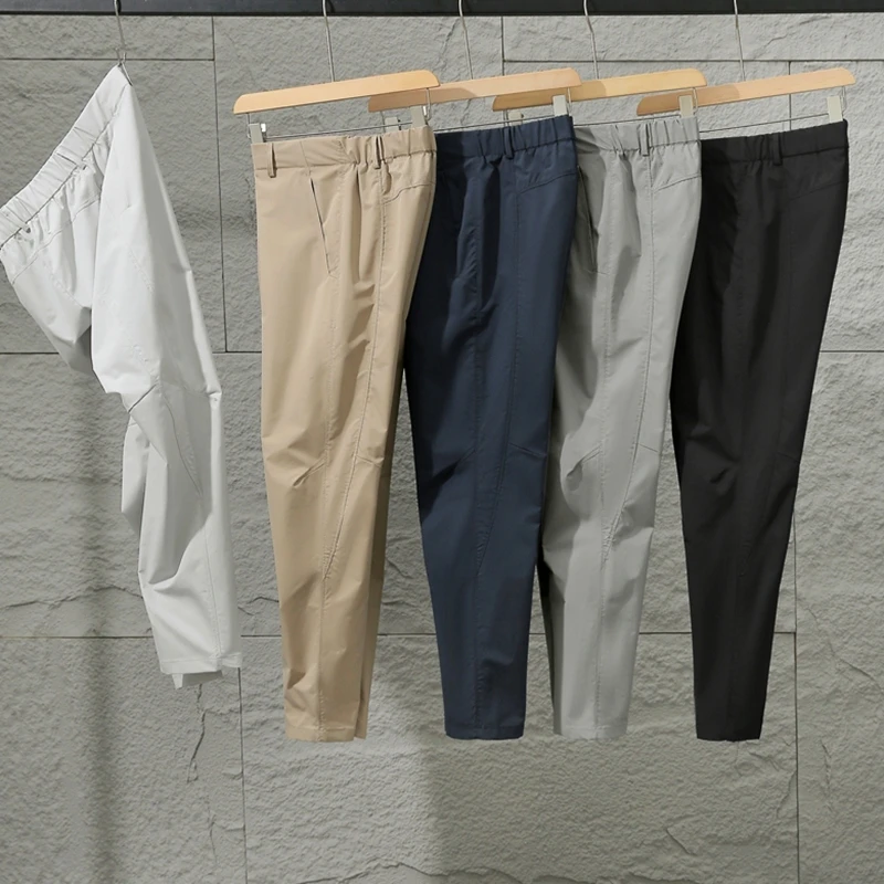 王炸牛货！超薄冷感！透气速干！3D立裁！夏季男士户外高弹休闲裤