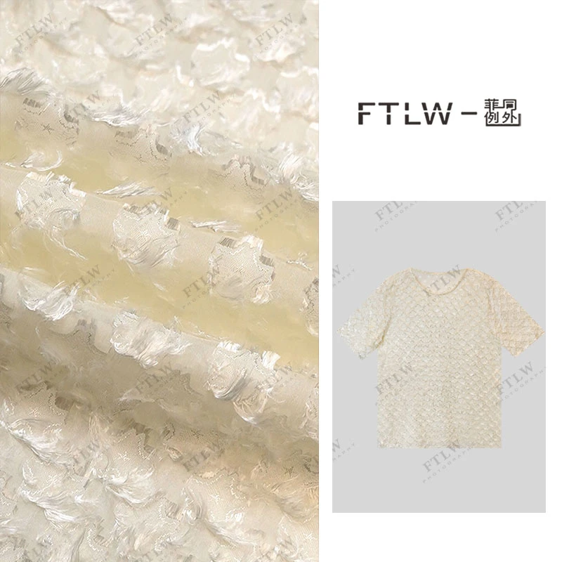 板熙FTLW-【云感】轻奢高级感气质时尚优雅女装上衣短袖T恤-3487