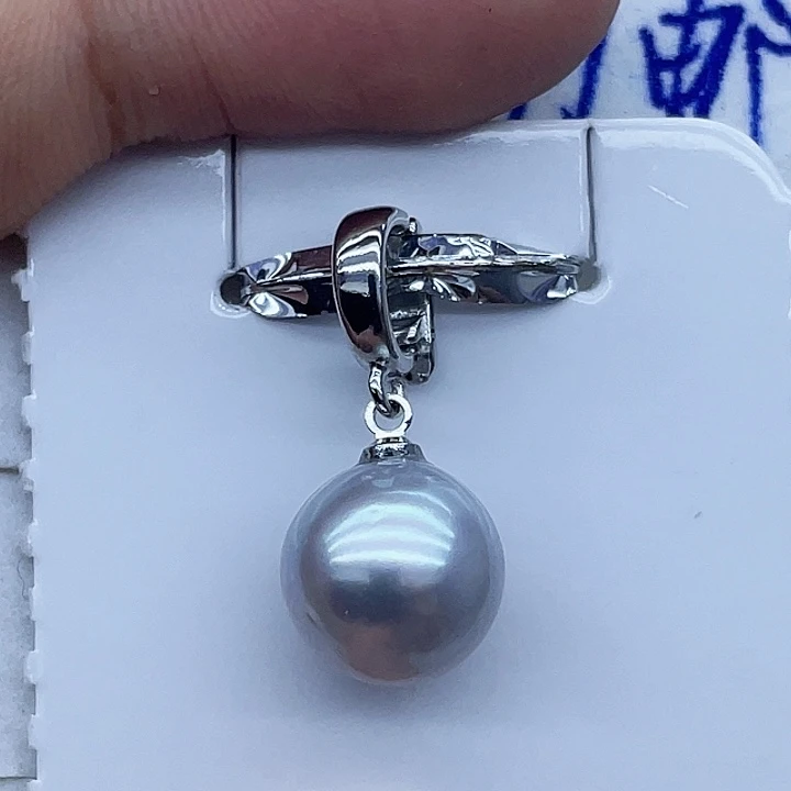 颈饰银S925镶嵌淡水珍珠