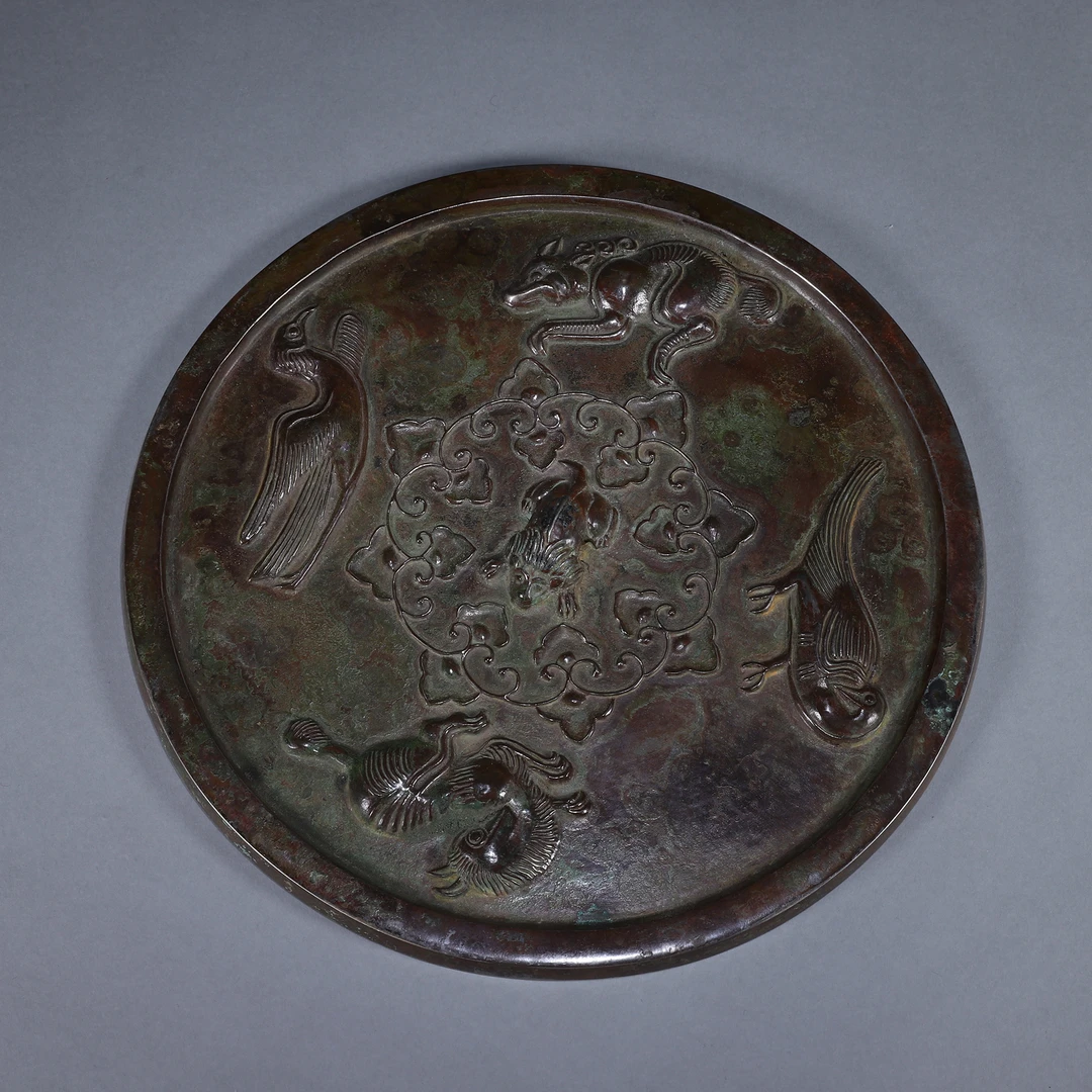 Tgz35 明代 神兽纹铜镜