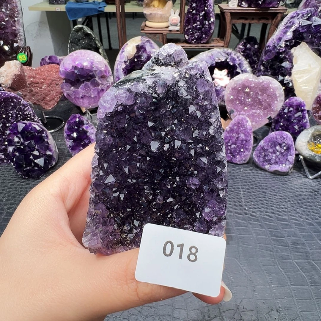 珠宝半成品紫晶未镶嵌