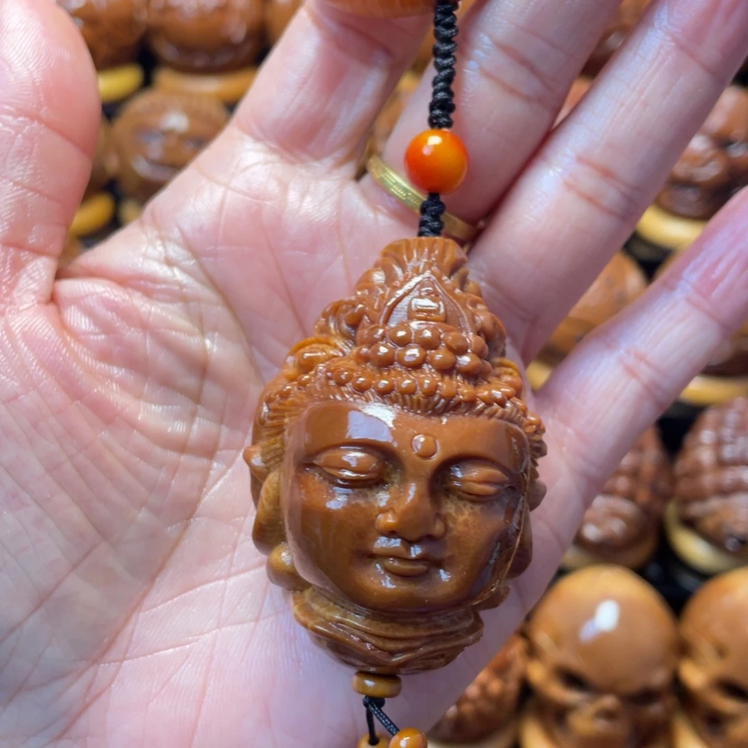 橄榄核把件橄榄球