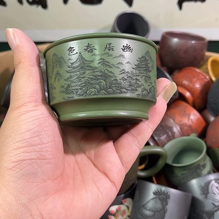 茶杯紫砂全手工紫砂主人杯