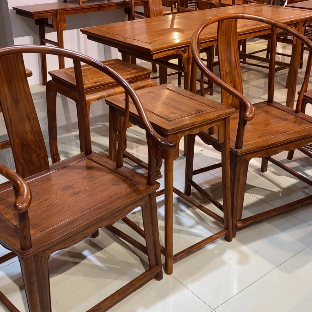 香枝木类成套家具用****3降香黄檀圈椅三件套订金