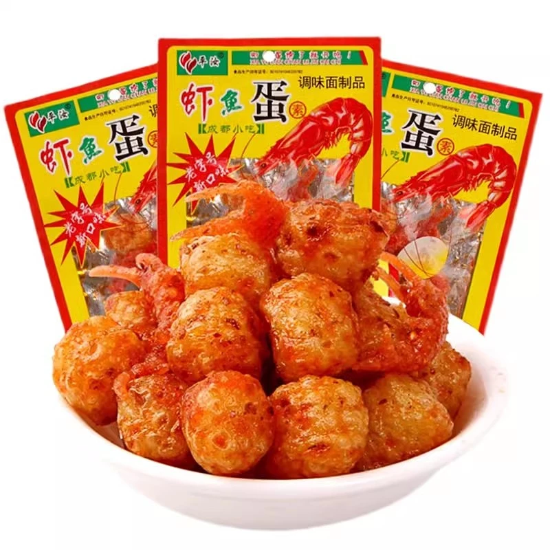 虾鱼蛋辣条儿时校园怀旧经典麻辣素食小时候解馋小零食虾扯小吃