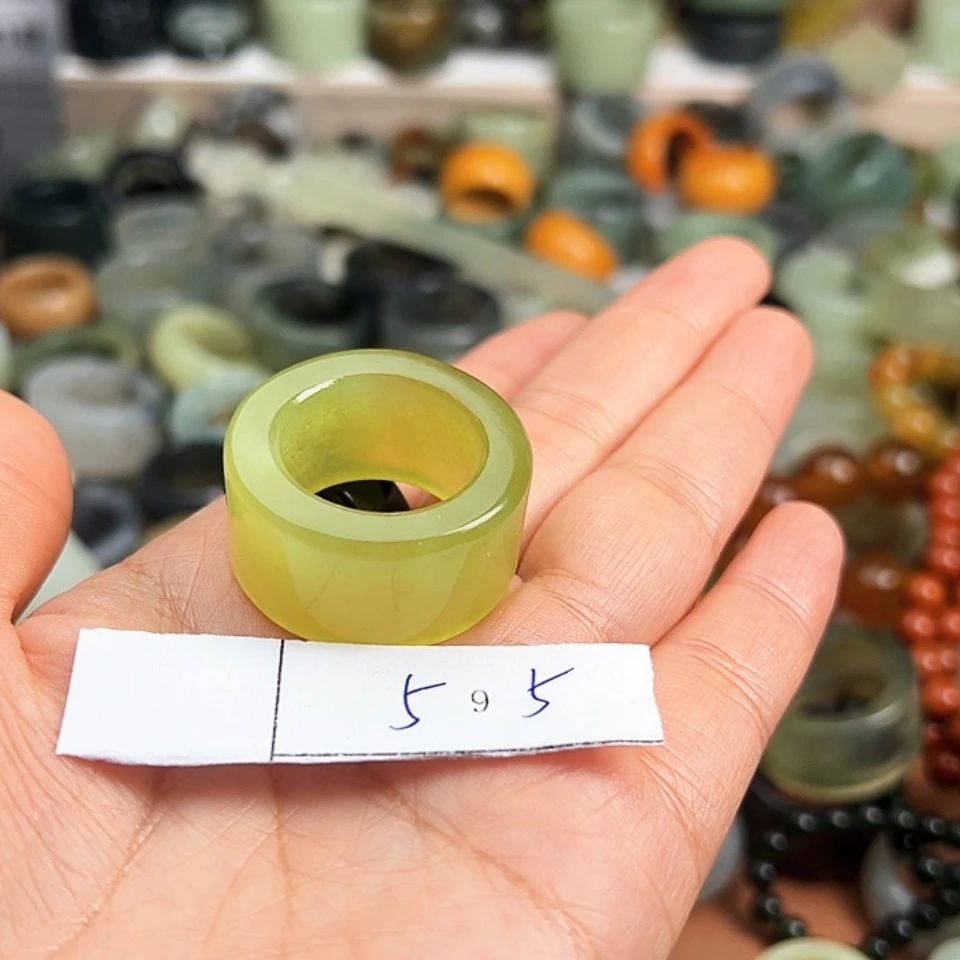 【闪购商品】合金蛇纹石玉戒指用****2