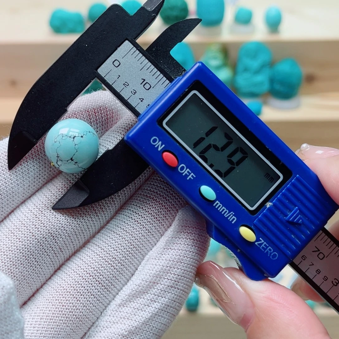 未镶嵌绿松石圆珠